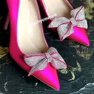 Bow Detachable Shoe clips available in 3 colors